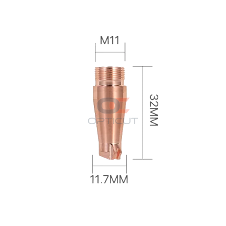 Сопло для лазерной сварки L=32 мм М11 тип "E" с подачей проволоки